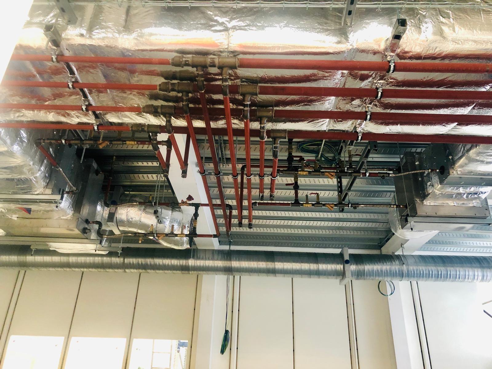 Stainless and threaded pipework on the Sheffield job